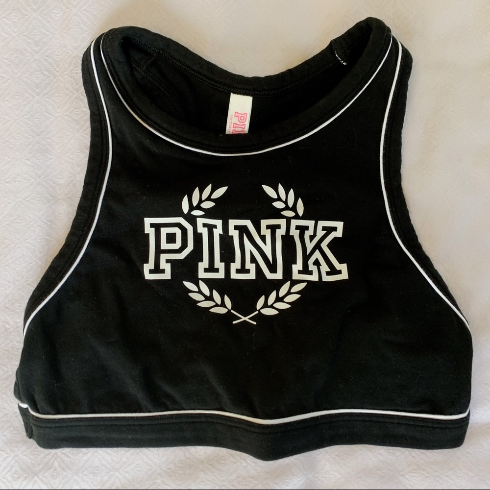 NWOT VS Pink Crop Top Sports Bra